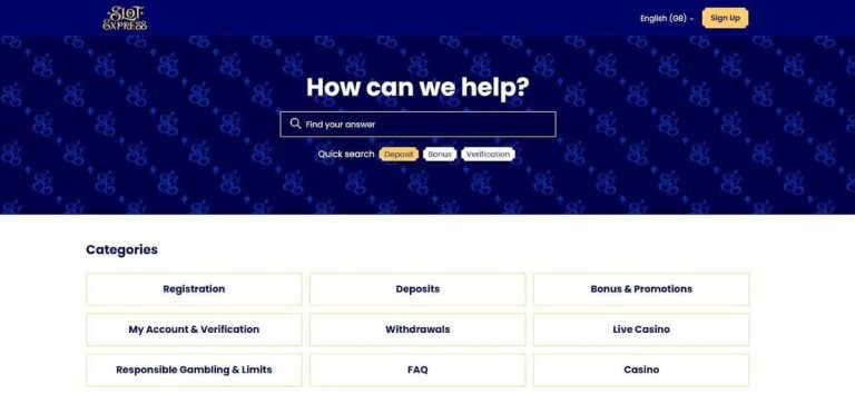 SlotExpress Casino support client